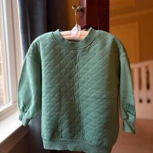 EUC H&M Quilted Boys Crewneck Pullover Sweatshirt size 4T